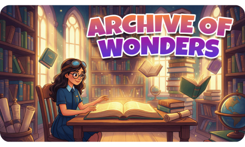 Archive of Wonders storytelling activity in a kids online learning subscription